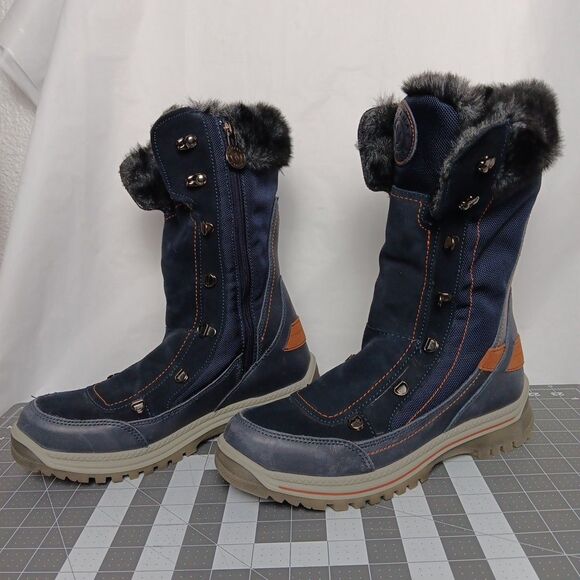 Women's Santana Canada Micah Tall Winter Boots Size 11 Weatherproof Zipper Laced - Picture 3 of 16
